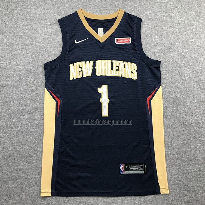 Camiseta New Orleans Pelicans Zion Williamson NO 1 Icon 2020-21 Azul
